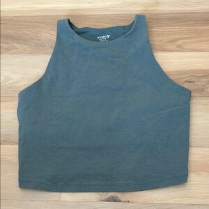 Old Navy Dark Green Sleeveless Crop Top